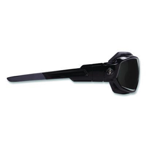ergodyne Skullerz Loki Safety Glasses/Goggles, Black Full Frame, Smoke Dual Lens (56030)