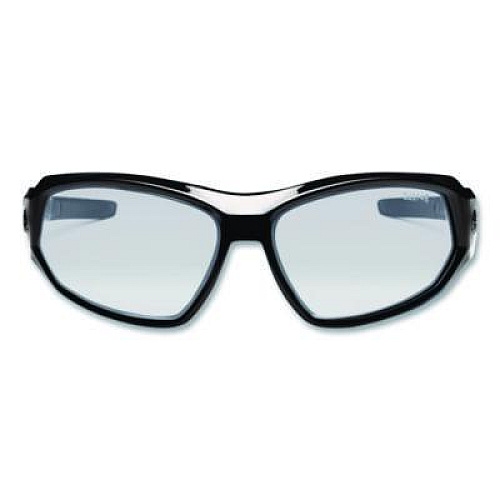 ergodyne Skullerz Loki Safety Glasses/Goggles, Black Full Frame, Clear Dual I/O Lens (56080)