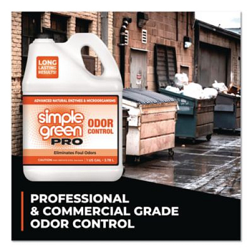 Simple Green Pro Odor Control, Lemongrass Eucalyptus, 1 gal Bottle, 4/Carton (0704128)