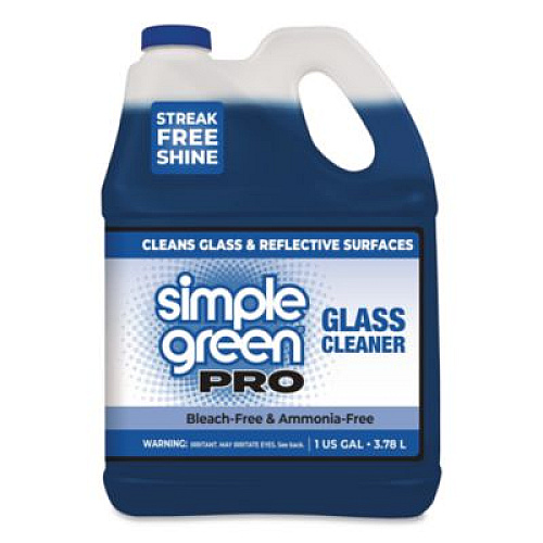 Simple Green Pro Glass Cleaner, 1 gal Bottle, 4/Carton (1101128)