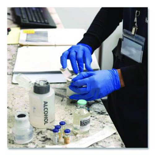 AMMEX Professional Nitrile Exam Gloves, Powder-Free, X-Large, 3 mil Thick, 9.5" Long, Blue, 100/Box, 10 Boxes/Carton (ACNPF48100)