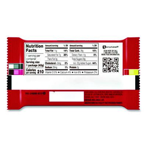 Kit Kat Wafer Bar with Milk Chocolate, 1.5 oz Bar, 36 Bars/Box (24600040)