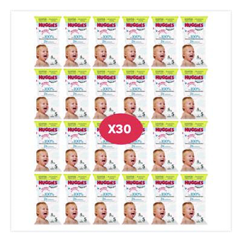 Huggies Snug and Dry, Size 5, Over 27 lbs, Disney Design, 3 Diapers/Pack, 30 Packs/Carton (57031)