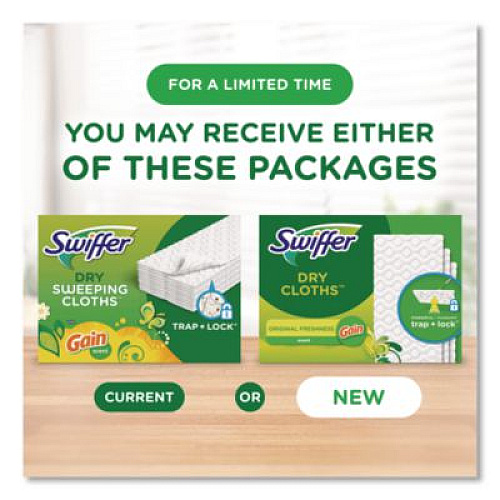 Swiffer Dry Refill Cloths. 8 x 10.4, White, 32 Box, 4 Boxes/Carton (83059)
