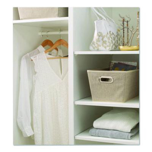 Macbeth Collection Storage Tote, Medium, 7.5" x 10.8" x 13", Tan (25434FEJ)