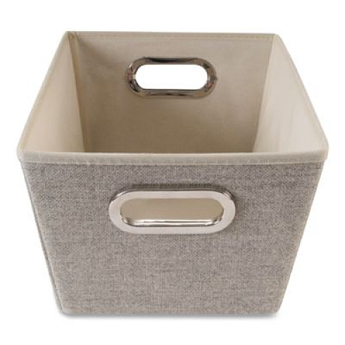 Macbeth Collection Storage Tote, Medium, 7.5" x 10.8" x 13", Tan (25434FEJ)
