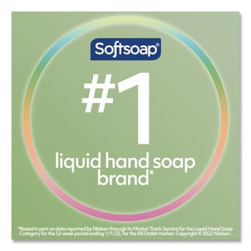 Softsoap Antibacterial Liquid Hand Soap Refill, Fresh Scent, 50 oz, Green, 6/Carton (45991)