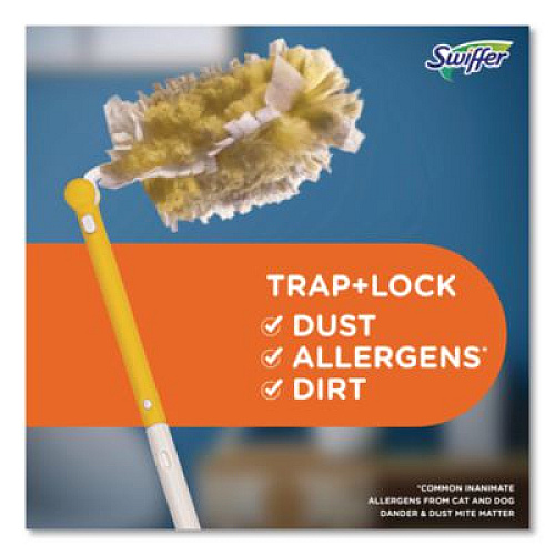 Swiffer Heavy Duty Dusters with Extendable Handle, 14" to 3 ft Handle, 1 Handle and 3 Dusters/Kit (82074)