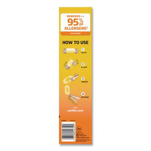 Swiffer Heavy Duty Dusters with Extendable Handle, Plastic Handle Extends to 3 ft, 1 Handle and 3 Dusters/Kit, 6 Kits/Carton (82074CT)