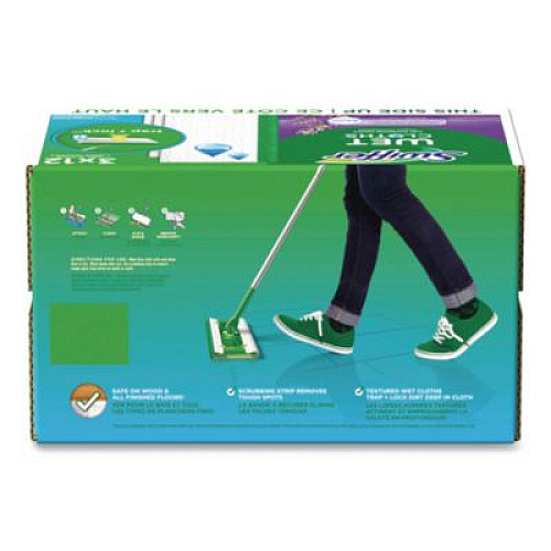 Swiffer Wet Refill Cloths, 10 x 8, Lavender Vanilla and Comfort, White, 36/Carton (55311)