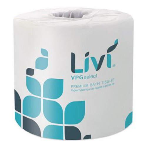 Livi VPG Select Bath Tissue, Septic Safe, 2-Ply, White, 500 Sheets/Roll, 80 Rolls/Carton (21547)