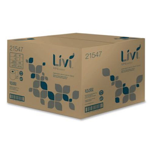 Livi VPG Select Bath Tissue, Septic Safe, 2-Ply, White, 500 Sheets/Roll, 80 Rolls/Carton (21547)