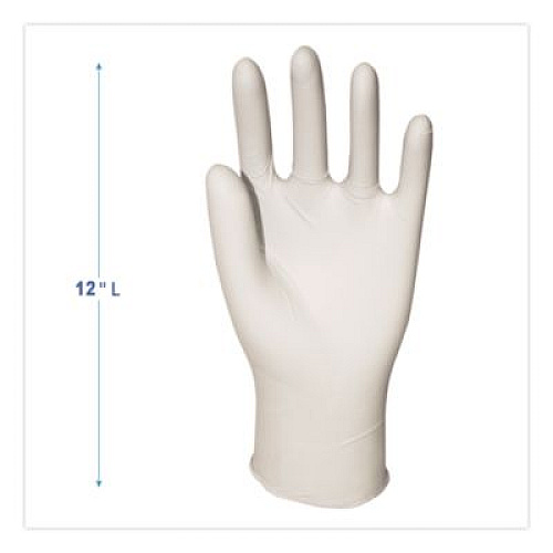 Boardwalk General-Purpose Latex Gloves, Powder-Free, Medium, 4.4 mil Thick, 9.5" Long, Natural, 100/Box, 10 Boxes/Carton (345MCT)