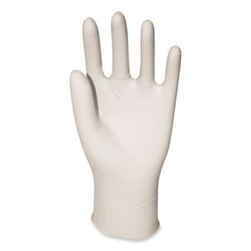 Boardwalk General-Purpose Latex Gloves, Powder-Free, Medium, 4.4 mil Thick, 9.5" Long, Natural, 100/Box, 10 Boxes/Carton (345MCT)