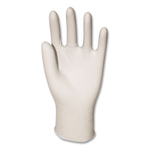 Boardwalk Powder-Free Synthetic Vinyl Gloves, Large, 4 mil Thick, 9.5" Long, Beige, 100/Box (315LBX)