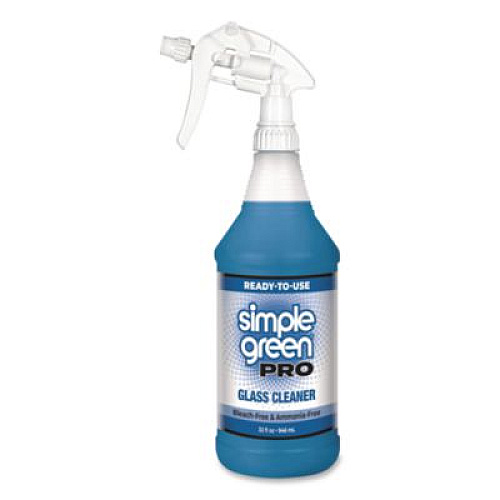 Simple Green Pro Glass Cleaner Ready-To-Use, 32 oz Spray Bottle, 12/Carton (1101032)
