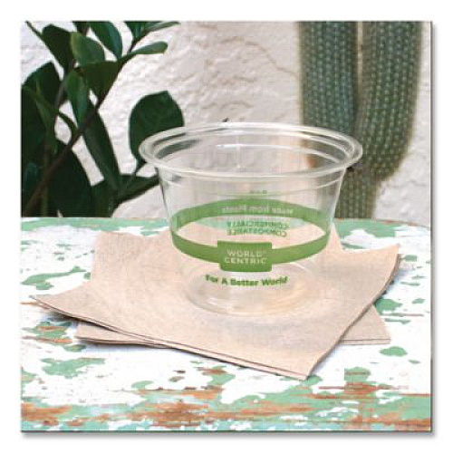 World Centric PLA Clear Cold Cups, 9 oz, Plastic, Clear, 1,000/Carton (CPCS9Q)