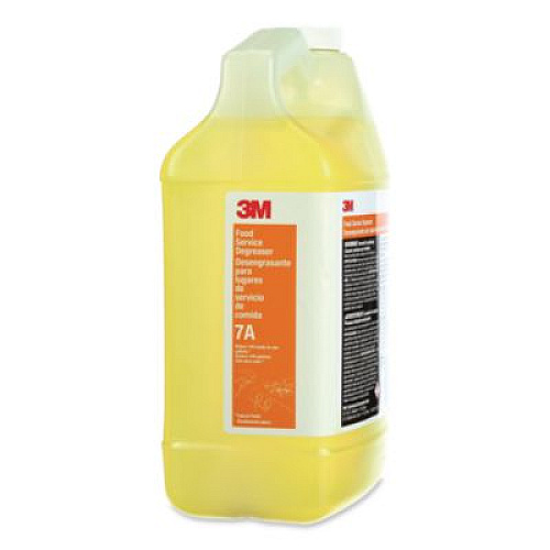 3M Food Service Degreaser Concentrate 7A, 0.5 gal Bottle, 4/Carton