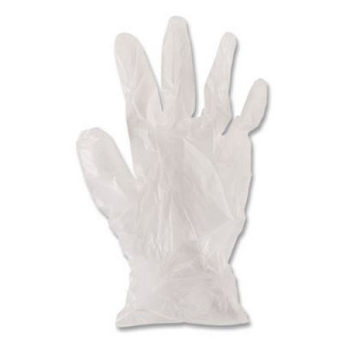 Boardwalk General Purpose Vinyl Gloves, Powder-Free, Large, 2.6 mil Thick, 13" Long, Clear, 100/Box (365LBX)