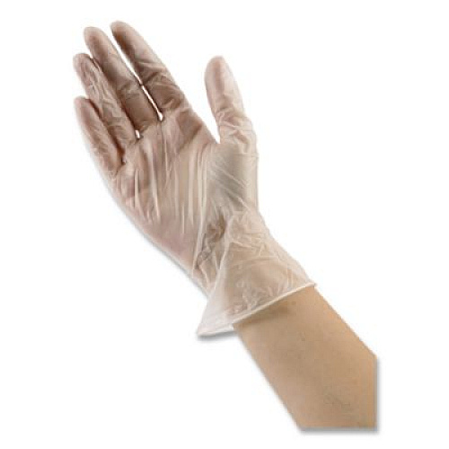 Boardwalk General Purpose Vinyl Gloves, Powder-Free, Medium, 2.6 mil Thick, 9.5" Long, Clear, 100/Box, 10 Boxes/Carton (365MCT)