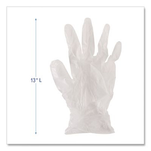 Boardwalk General Purpose Vinyl Gloves, Powder-Free, Small, 2.6 mil Thick, 9.5" Long, Clear, 100/Box, 10 Boxes/Carton (365SCT)
