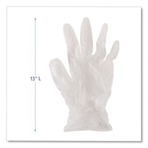Boardwalk General Purpose Vinyl Gloves, Powder-Free, XX-Large, 2.6 mil Thick, 9.5" Long, Clear, 100/Box (365XXLBX)