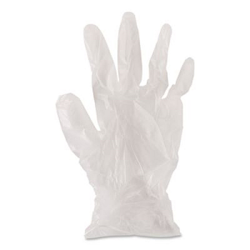 Boardwalk Exam Vinyl Gloves, Powder-Free, Large, 3.6 mil Thick, 9.5" Long, Clear, 100/Box (361LBX)