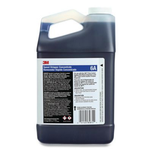 3M Speed Stripper Concentrate 6A, Mild Scent, 0.5 gal Bottle, 4/Carton