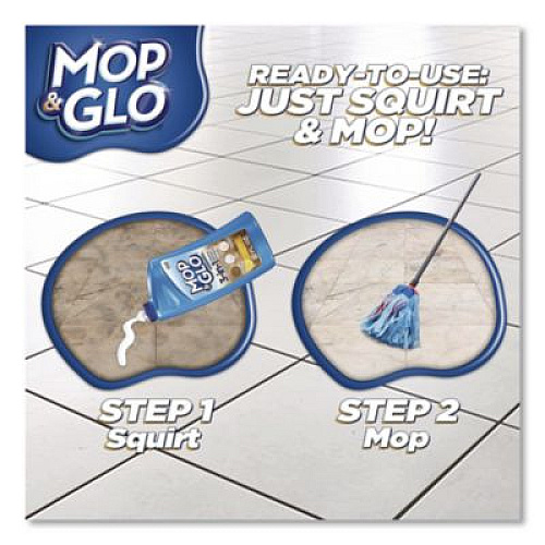 MOP & GLO Ready to Use Multi-Surface Floor Cleaner, Fresh Citrus Scent, 32 oz Bottle, 4/Carton (98563CT)