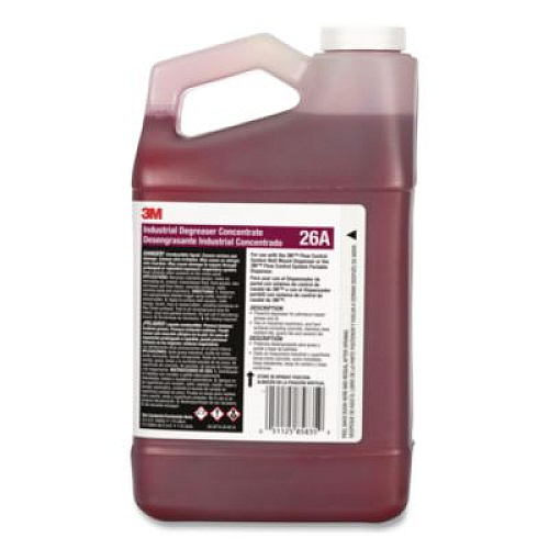 3M Industrial Degreaser Concentrate 26A, 0.5 gal Bottle, 4/Carton