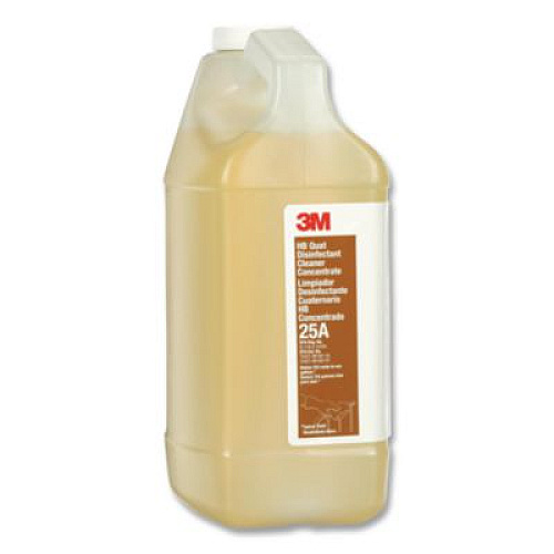 3M HB Quat Disinfectant Cleaner Concentrate, For Flow Control System and Twist 'n Fill System, 1 gal Bottle (25A)