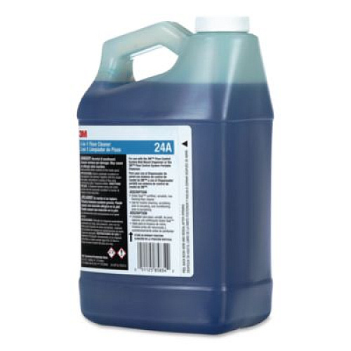 3M 3-in-1 Floor Cleaner Concentrate 24A, Fresh Scent, 0.5 gal Bottle, 4/Carton