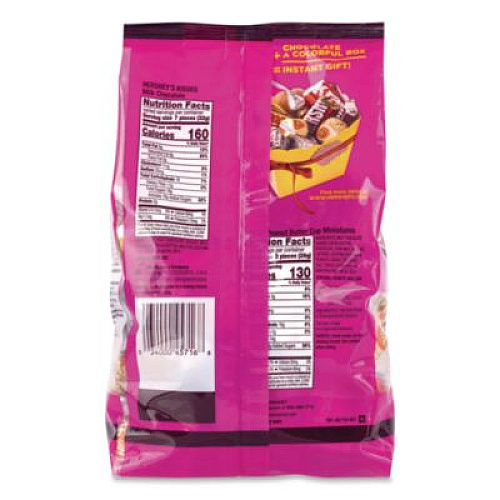 Hershey's Milk Chocolate Candy Mini Assortment, 32.9 oz Bag, 122 Individually Wrapped Chocolates (22002588)