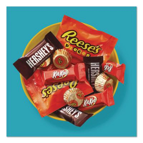 Hershey's Milk Chocolate Candy Mini Assortment, 60.1 oz Bag, 2/Carton (60004184)
