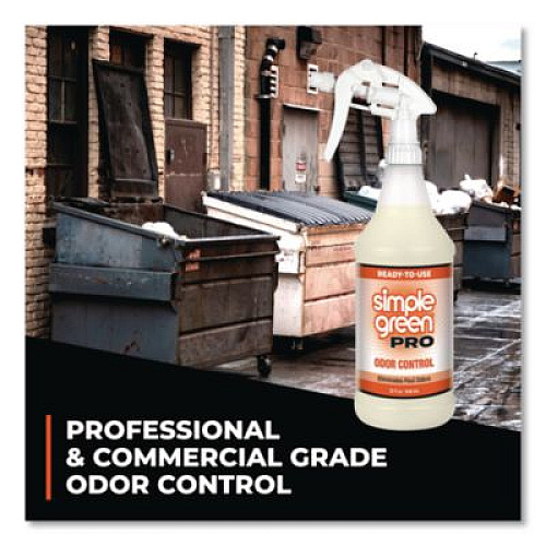 Simple Green Pro Odor Control Ready-To-Use, Herbal, 32 oz Spray Bottle, 12/Carton (0704032)