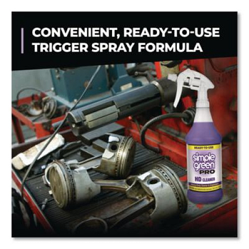 Simple Green Pro HD Cleaner Ready-To-Use, 32 oz Spray Bottle, 12/Carton (2103032)