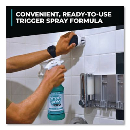 Simple Green Pro Bathroom Cleaner Ready-To-Use, 32 oz Spray Bottle, 12/Carton (1751032)