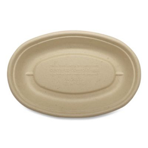 World Centric Fiber Bowls, Burrito Bowl, 32 oz, 9.7 x 5.3 x 1.6, Natural, Paper, 300/Carton (BOSCUBBLFP)