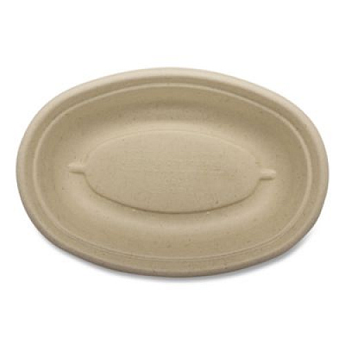 World Centric Fiber Bowls, Burrito Bowl, 18 oz, 8 x 5.3 x 1.6, Natural, Paper, 400/Carton (BOSCUBBSLFP)