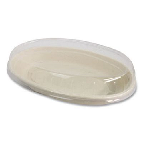 World Centric Fiber Bowls, Burrito Bowl, 18 oz, 8 x 5.3 x 1.6, Natural, Paper, 400/Carton (BOSCUBBSLFP)