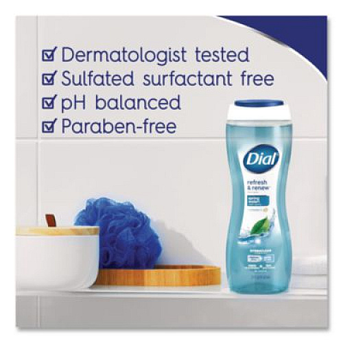 Dial Body Wash, Spring Water Scent, 16 oz, 6/Carton (02653)
