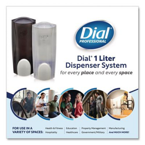 Dial Professional The Dial Dispenser, 1 L, 5.12 x 3.98 x 12.34, Ice, 6/Carton (03920CT)