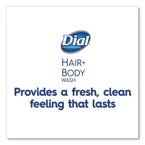 Dial Professional Hair + Body Wash Refill for Versa Dispenser, Neutral Scent, 15 oz, 6/Carton (16304CT)