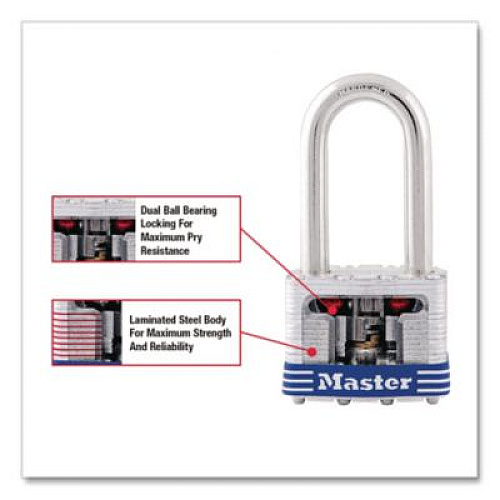 Master Lock Key Padlock 3DLF, 4 Pin