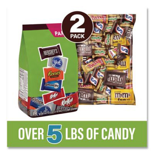 Hershey's Assortment Milk Chocolate/Mar's Chocolate Favorites, 30.22 oz Bag and 62.6 oz Bag/Carton (60004054)
