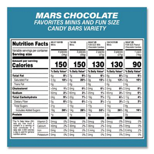 Hershey's Assortment Milk Chocolate/Mar's Chocolate Favorites, 30.22 oz Bag and 62.6 oz Bag/Carton (60004054)