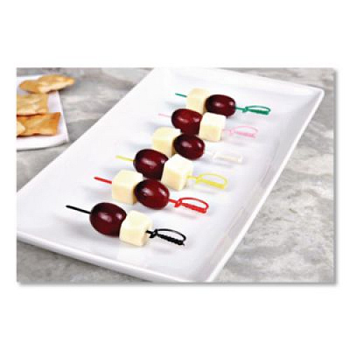 AmerCareRoyal Sword Picks, Plastic, 3.25", Assorted Colors, 10,000/Carton (RP147)