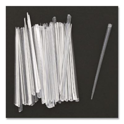 AmerCareRoyal Prism Picks, Plastic, 4", Clear, 500/Box, 5 Boxes/Carton (RP1494C)