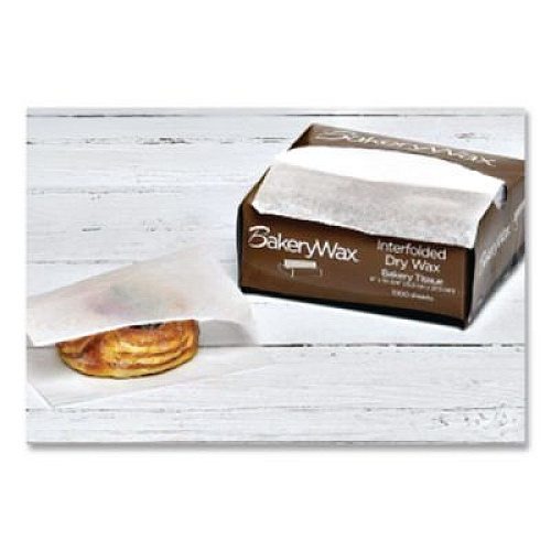 Bagcraft EcoCraft Interfolded Dry Wax Bakery Tissues, 6 x 10.75, White, 1,000/Box, 10 Boxes/Carton (010006)