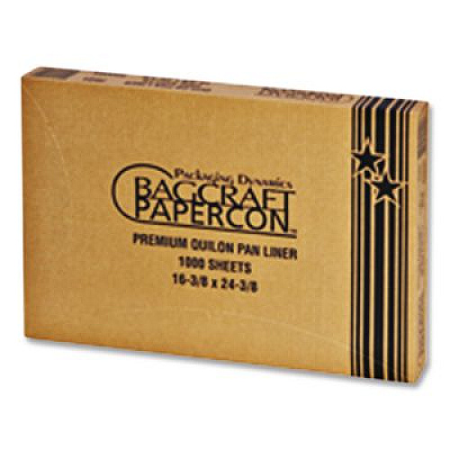 Bagcraft Premium Grease-Proof Quilon Pan Liners, 16.38 x 24.38, White, 1,000/Carton (030001)